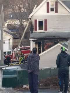 Peekskill Firefighters Battle Blaze On Harrison Avenue