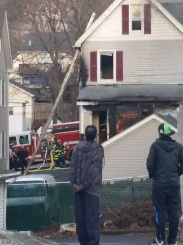 Peekskill Firefighters Battle Blaze On Harrison Avenue