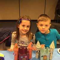 <p>Children participate in crafts at the library.</p>