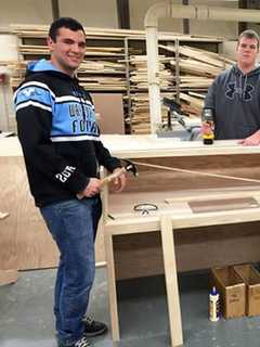 Wayne Valley Students Build New Desk For School