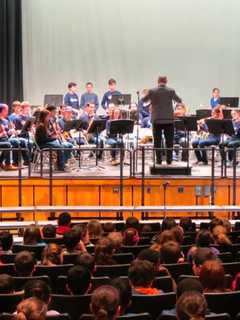 Briarcliff High School Musicians Perform For Todd Fifth-Graders