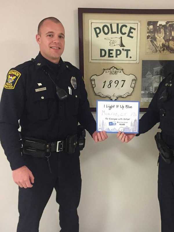 Monroe Police Take Part In Autism Awareness Campaign