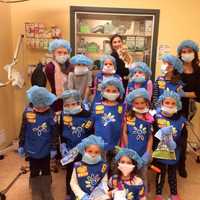 <p>Daisy Troop 96912 gets dressed up for &quot;surgery.&quot;</p>