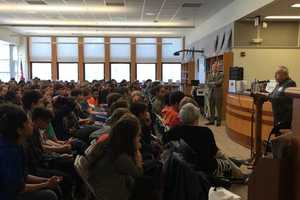 Holocaust Survivor Speaks To Pelham Students About Liberation At Buchenwald
