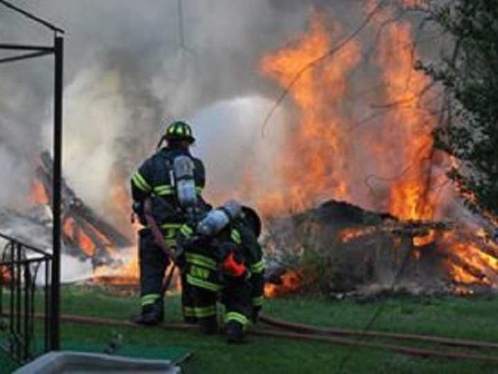 The garage was destroyed.