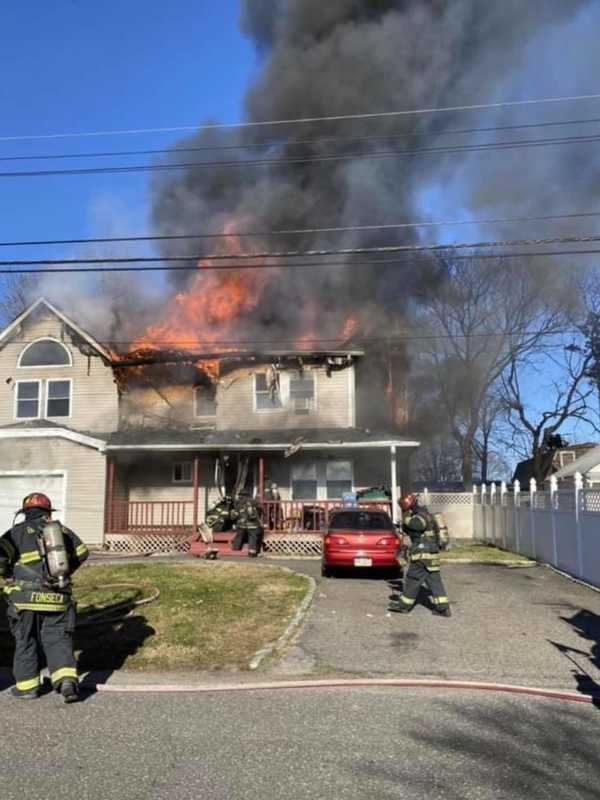 Massive Fire Destroys Long Island Home