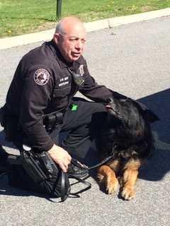 Back To School: Suffern Police K-9 Patriot Visits Local Kindergarteners