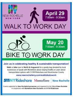 City of New Rochelle Coordinates First Walk To Work Day
