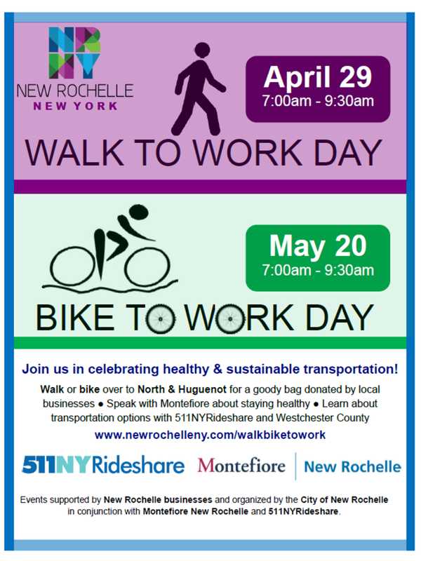 City of New Rochelle Coordinates First Walk To Work Day