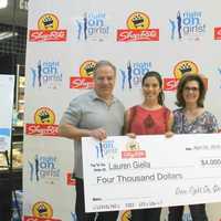 <p>Giella won a $4,000 scholarship, in recognition of her charity work.</p>