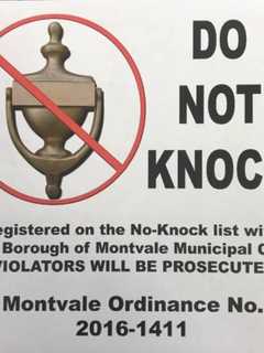 Montvale 'No-Knock' List Keeps Unwanted Solicitors From Residents' Doors