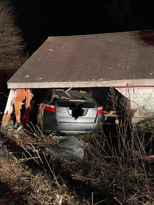 CT Man Suffering Medical Emergency Crashes Into Garage