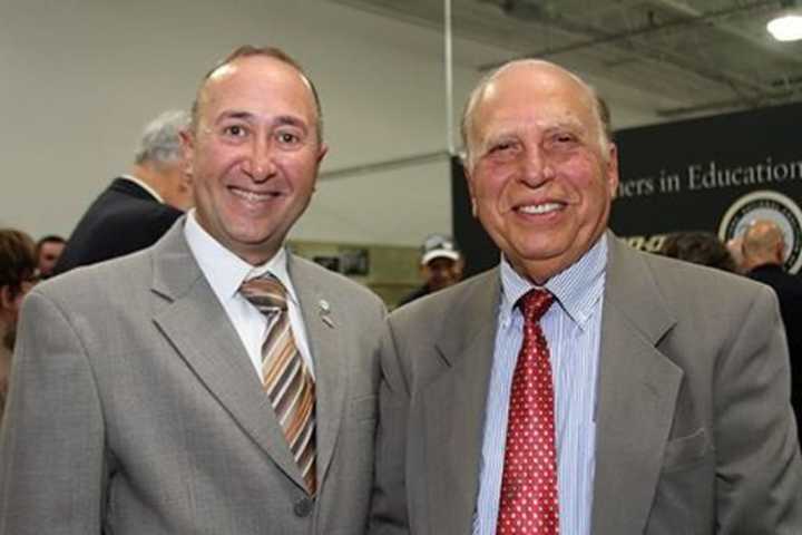 Automotive Center Opens At RCC While Deputy County Exec Looks On