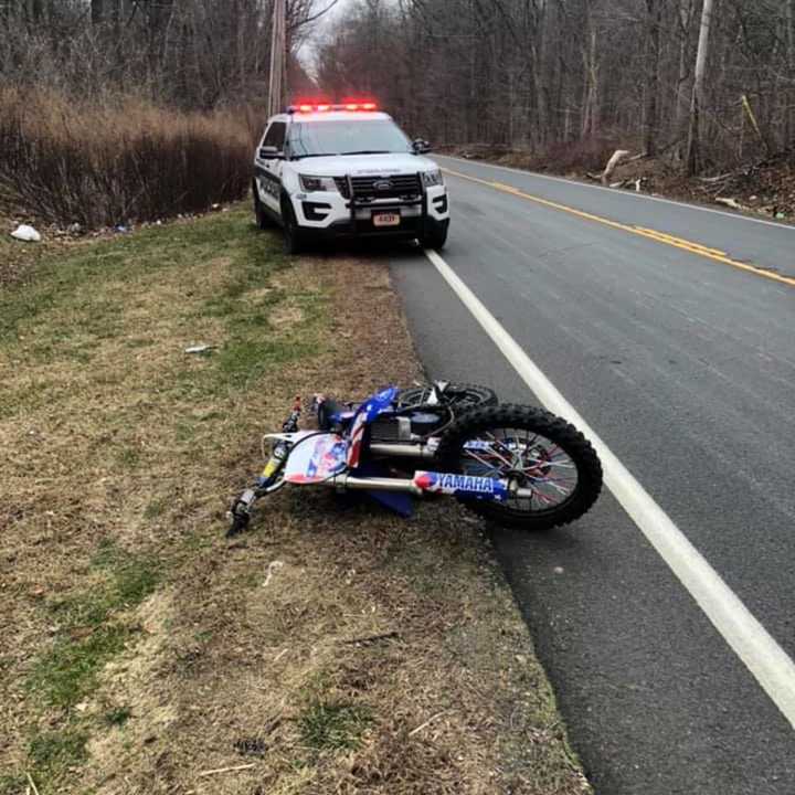 The dirt bike ditched by a 16-year-old Airmont teen.