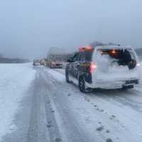 <p>State police said most drivers are staying home due to hazardous driving conditions.</p>