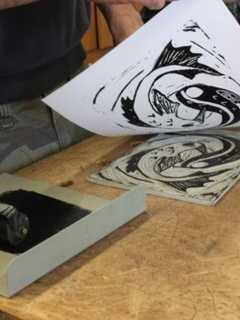 Eastchester Schools' Annual Arts Festival Includes Printing Workshop