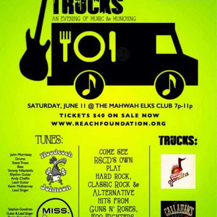 The flier for Tunes and Trucks