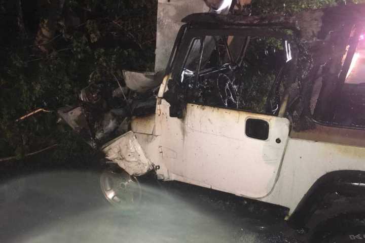 Greenwich Firefighter Respond To Car Accident, Fire