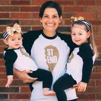 <p>Annie Joachim with daughters Charlotte, right, and Piper.</p>