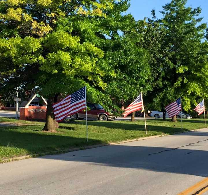 The Wyckoff Fire Department Ladies Auxiliary is selling flags for Sept. 11.