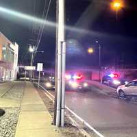 <p>Fair Lawn police blocked off eastbound Route 4 and Broadway in front of the Jack Daniels VW dealership.</p>