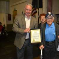 <p>Bill Protze was honored at the VFW on Saturday.</p>