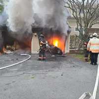 <p>One person is in critical condition following a fire at a townhouse in Danbury.</p>