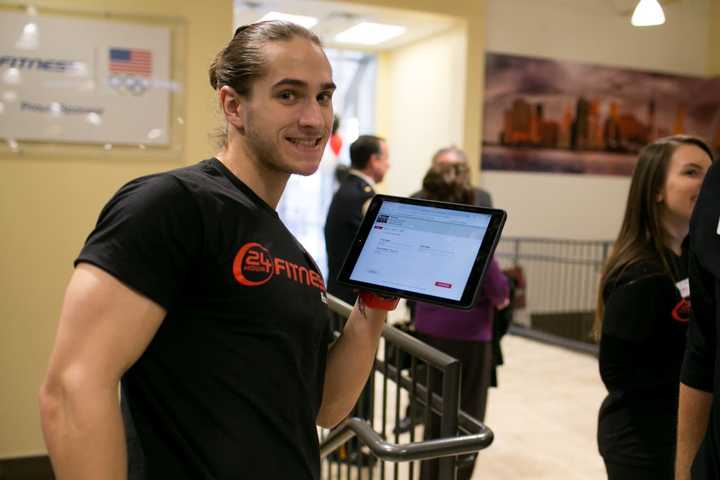 The new gym, 24 Hour Fitness Ramsey, thrives on technology.