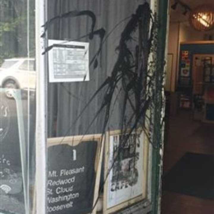 Harper&#x27;s Café was vandalized recently.