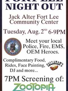 Inaugural Fort Lee Night Out To Offer Family Fun
