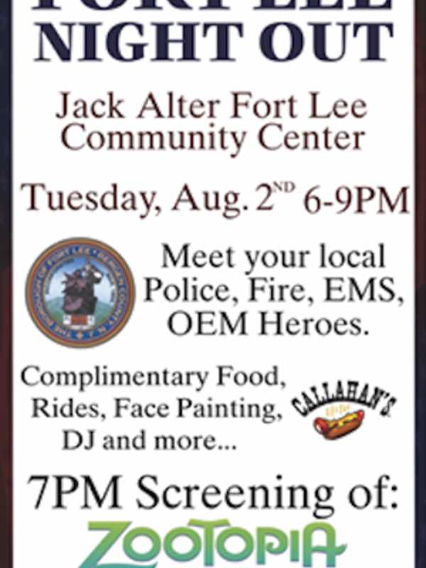 Inaugural Fort Lee Night Out To Offer Family Fun