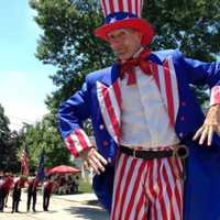 <p>America&#x27;s favorite uncle strode tall in Ridgefield Park&#x27;s Fourth of July parade.</p>