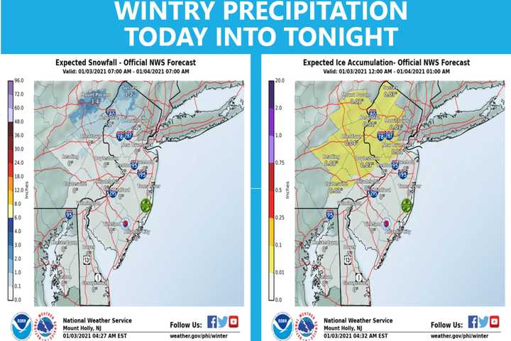 First Snow, Then Rain: New Forecasts Released For Sunday Storm