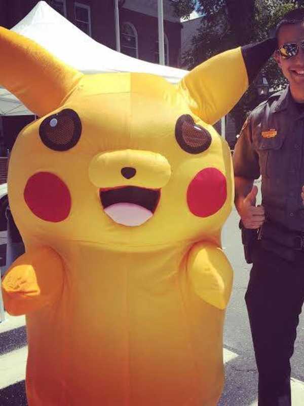 Police And Pikachu In Attendance At Ridgefield Summer Fest