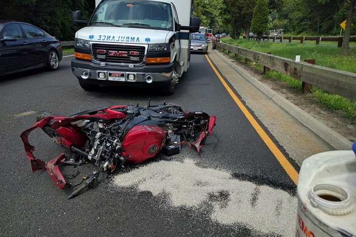 Motorcycle Crash On Merritt Parkway Draws State Police, Greenwich FD