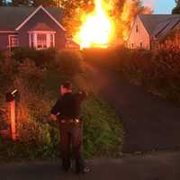 <p>Orangetown police officers, along with several fire departments, responded to a fire in Pearl River.</p>