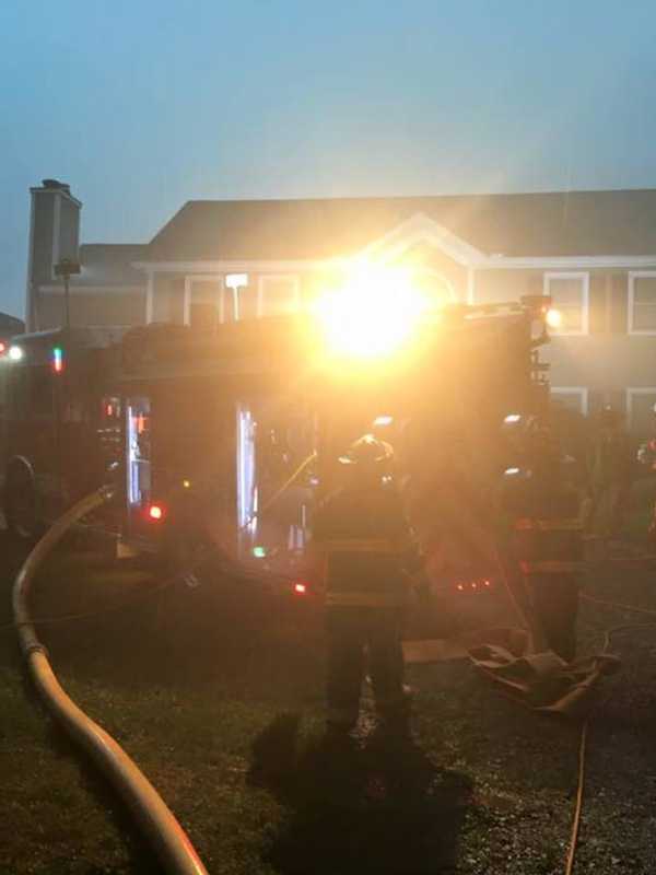 Lightning Strike Causes Fire At Monroe House