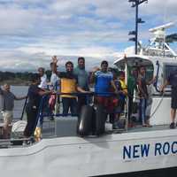 <p>The New Rochelle Police Department Harbor Unit gave boat tours during National Night Out.</p>