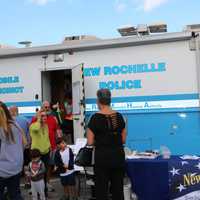 <p>New Rochelle police gave tours of the Mobile Precinct during National Night Out.</p>