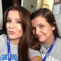 <p>Closter twins Victoria Corcoran, left, and Veronica Corcoran are set to play beach volleyball for UNO.</p>