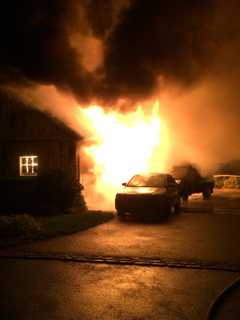 Norwalk Firefighters Snuff Out Garage Fire