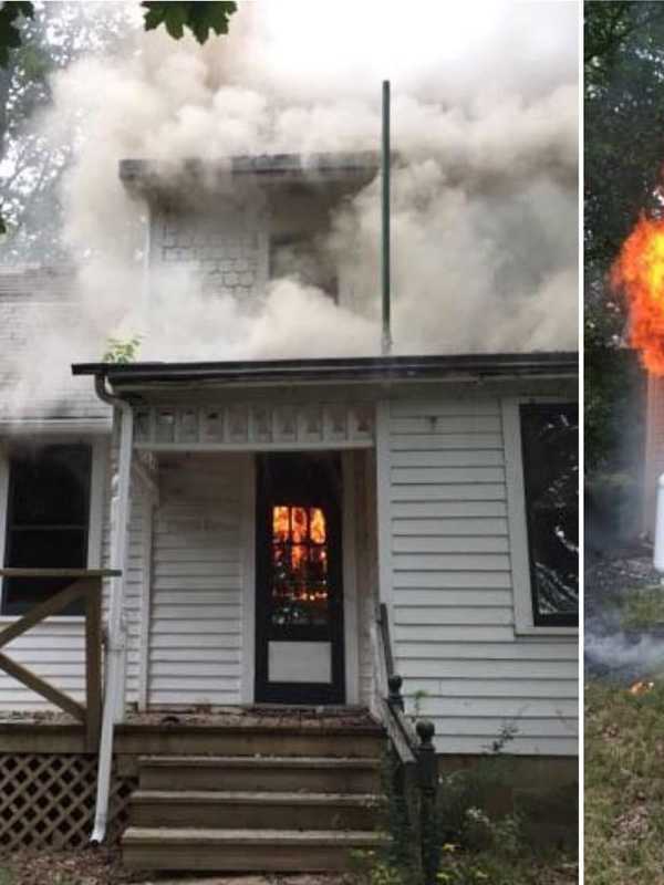 Long Hill Fire Company Knocks Down House Fire In Trumbull