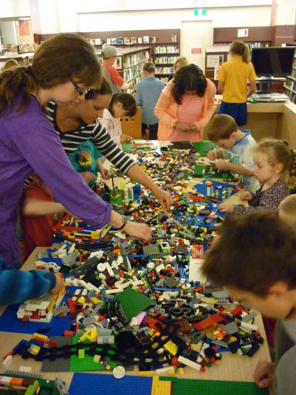 Kids Compete In Lego Wars At Allendale's Lee Memorial Library