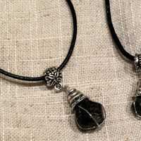 <p>Garnets are the focal point of necklaces made by Darlene Garrison for her business, Garnets in the Rough.</p>