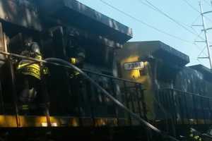 Train Car Catches Fire, Stalls On Congers Tracks