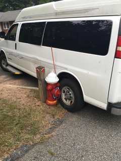 Ramapo Motorist Misses Driveway, Hits Fire Hydrant