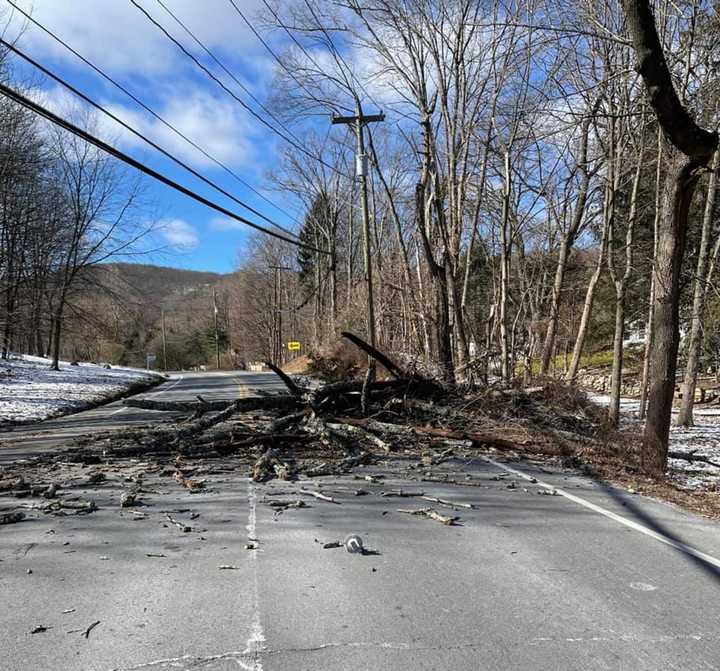 Downed trees and utility lines have closed several roads in Sullivan County.