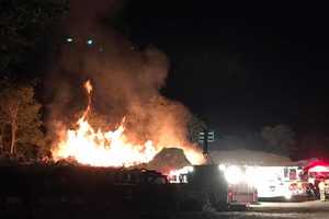 Overnight Brush Fire Rages Through Monday In Briarcliff