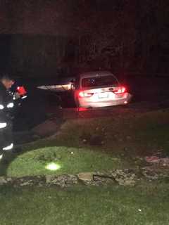 Car Plunges Into Croton Swimming Pool