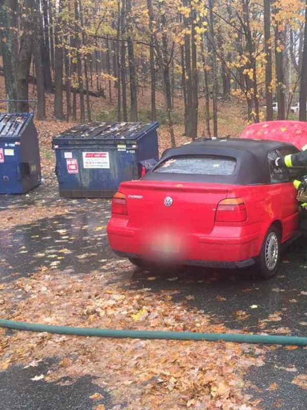 Somers FD Extinguishes Vehicle Fire